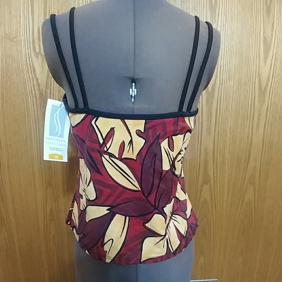 *NWT* women's tankini swimsuit, size 10 - Picture 3 of 8